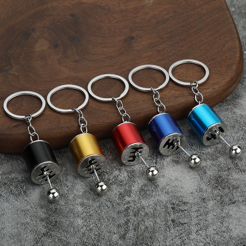 Hot Car Gear Box Keychain 6 Speed Manual Car-styling keyring Gear Knob Shift Gearbox Stick Gift Souvenir Metal key chain