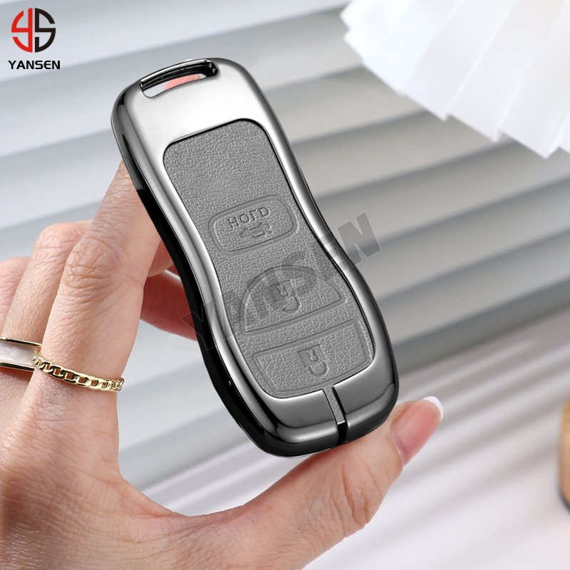 Alloy Leather Car Remote Key Case For Nissan Altima Armada Maxima Quest Sentra for Infiniti EX35 FX35 G35 I35 Q45