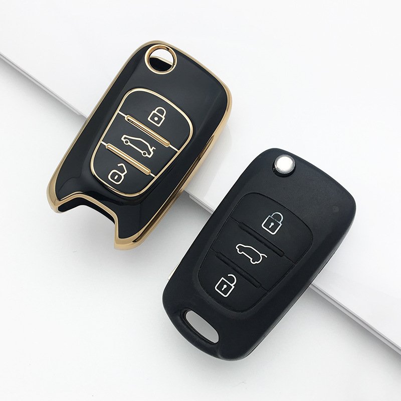 Fashion 3 Buttons Smart Entry Car Key Case Fob Remote Folding Key Shell Case For Hyundai I20 I30 IX35 I35