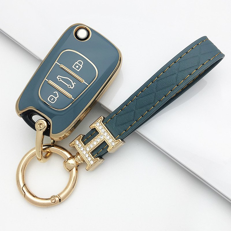 Fashion 3 Buttons Smart Entry Car Key Case Fob Remote Folding Key Shell Case For Hyundai I20 I30 IX35 I35