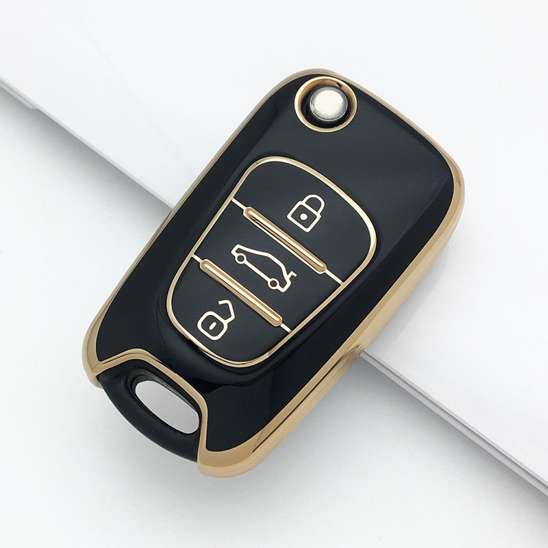Fashion 3 Buttons Smart Entry Car Key Case Fob Remote Folding Key Shell Case For Hyundai I20 I30 IX35 I35