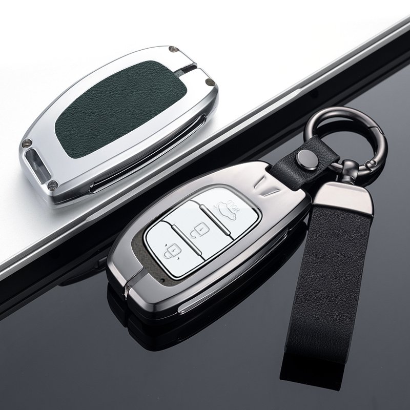 High Quality Car Accessories New Design Superior Raw Material Leather Car Key Case Cover For Hyundai Elantra Accent Tucson