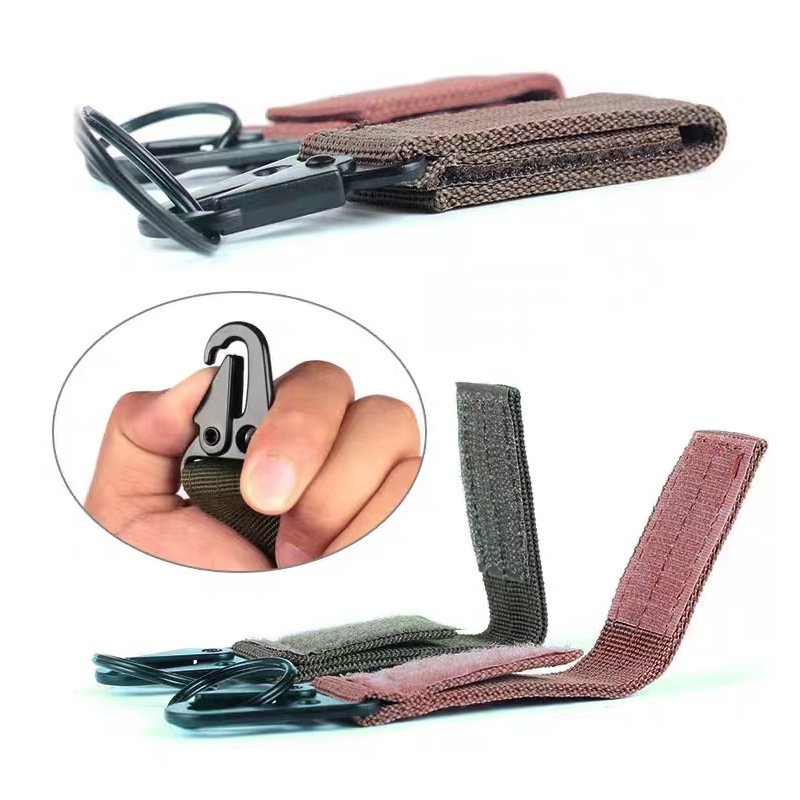 Cheap Custom Made Embroidered Tactical Keychains Fabric Mix Color Id Label Promotional Manufacturer Jettag Key Tags With Ring