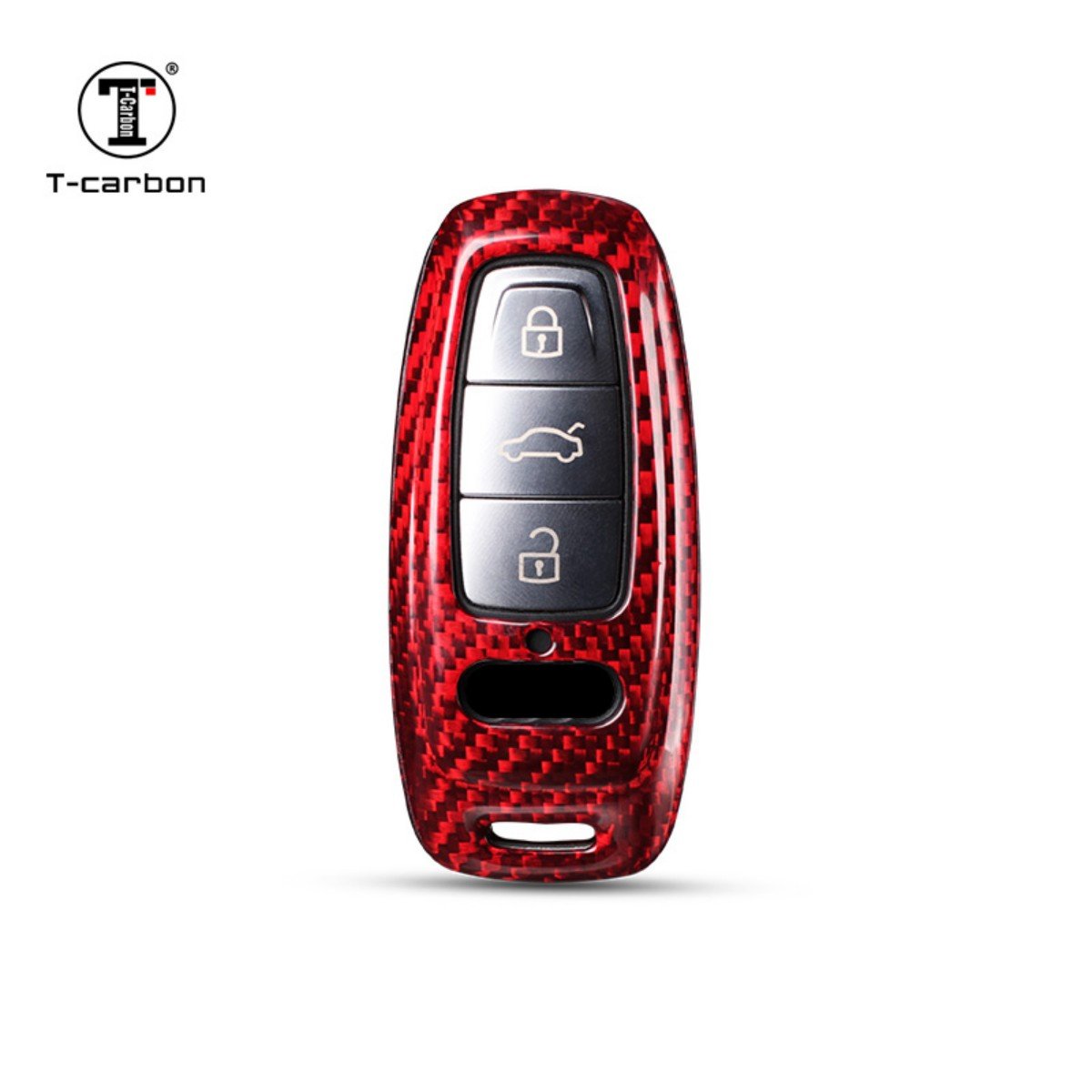Car Key Case Cover For Audi A6 A7 A8 Carbon Fiber Car Key Case Car Interior Accessories T-carbon Key Cover Factory Sales