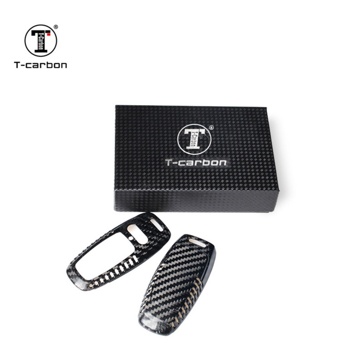 Car Key Case Cover For Audi A6 A7 A8 Carbon Fiber Car Key Case Car Interior Accessories T-carbon Key Cover Factory Sales