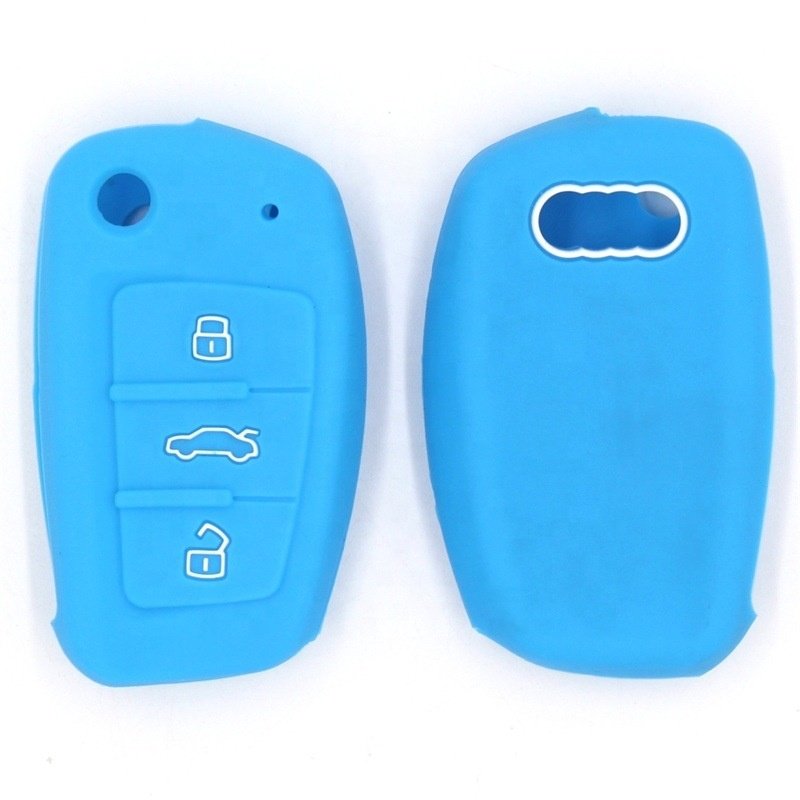 For Audi A4 Fob Wallet With Car Brand Logo Promotional OEM Low Price Silicone Car Key Cover Case