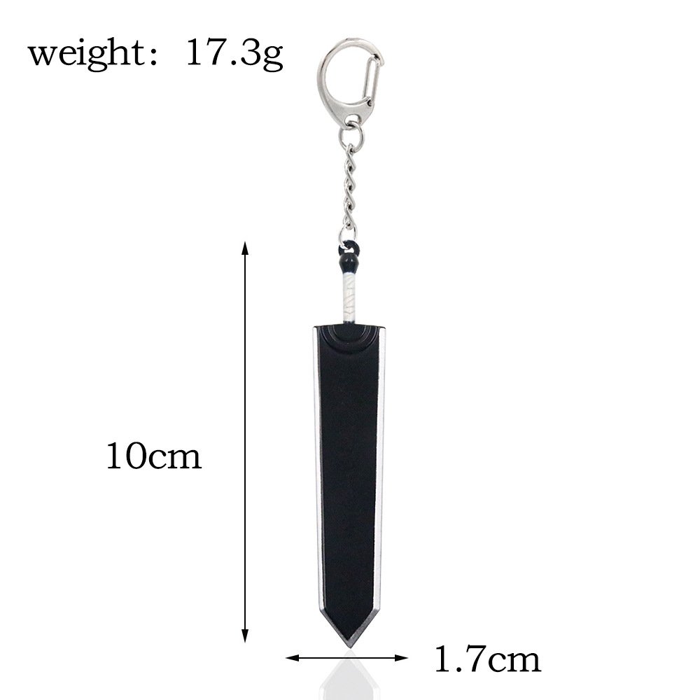 New Berserk Guts Sword Keychain Men Key Chain Keyring Metal Keychains for Car Anime Accessories Key Ring Pendant llaveros Styles