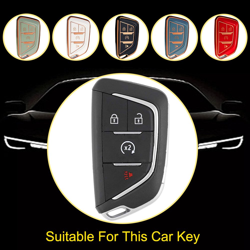 Innofit CEU4 Professional Factory Car Key Sleeve TPU For Chevrolet Cadillac CT4 5 Good Quality Auto Llave Accessories