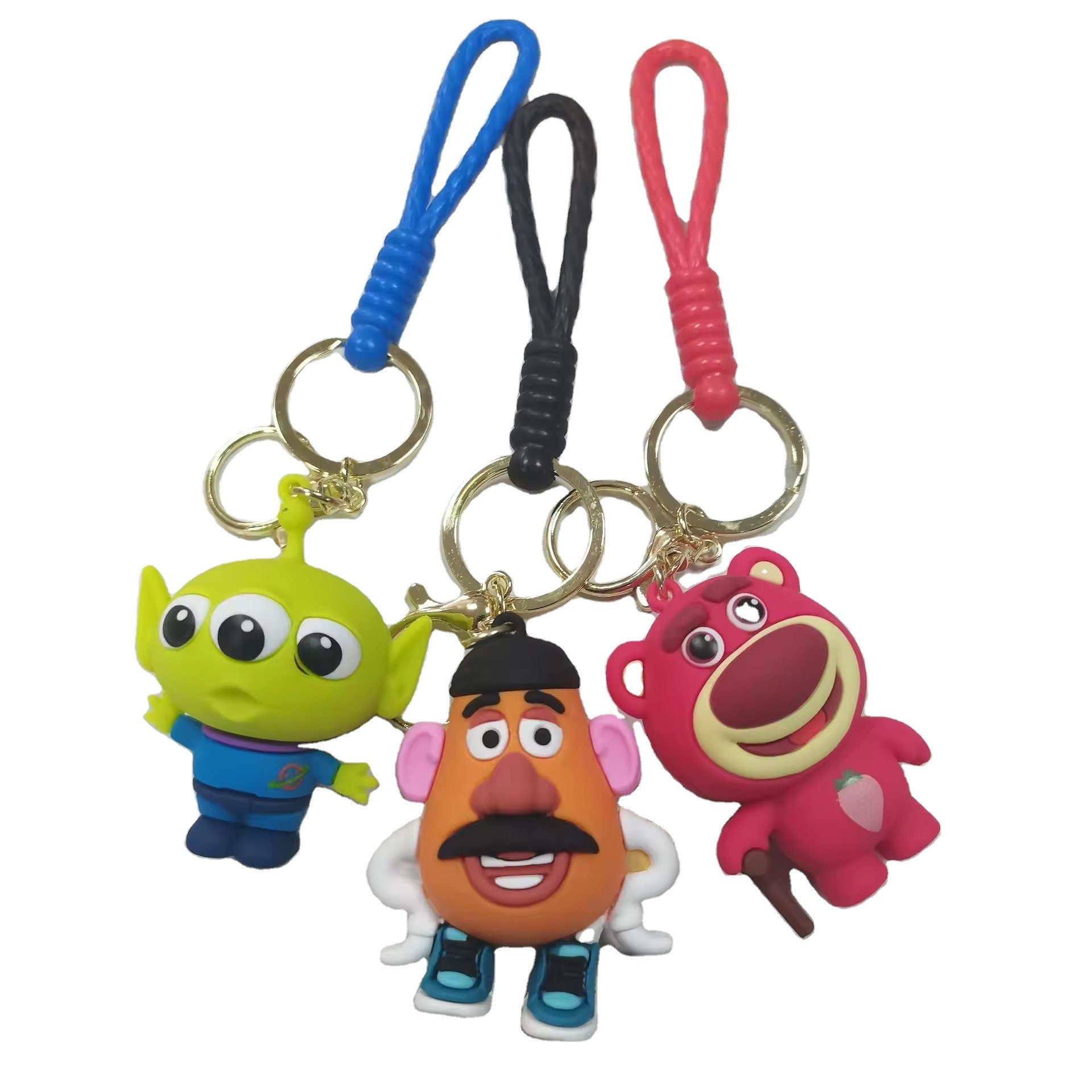 Custom 3D doll key chain Wholesale 3D Soft PVC Rubber Keychain Bag Pendant Car Keychain Accessories Keyring
