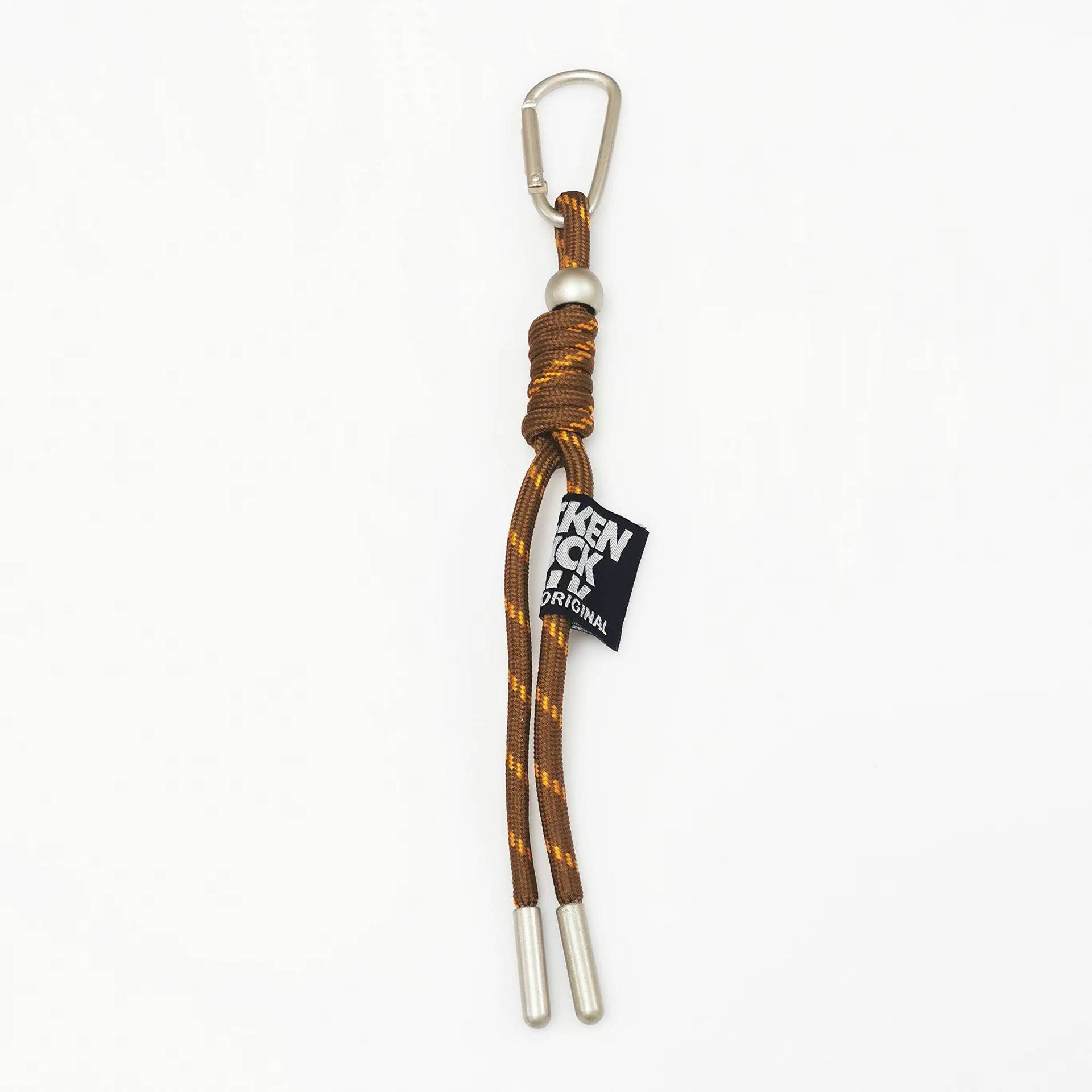 Hot Sale Promotional Gift Girl Bag Charm Women Car Key Decoration Carabiner Keyrings Handmade Deep Color Rope Braided Keychain