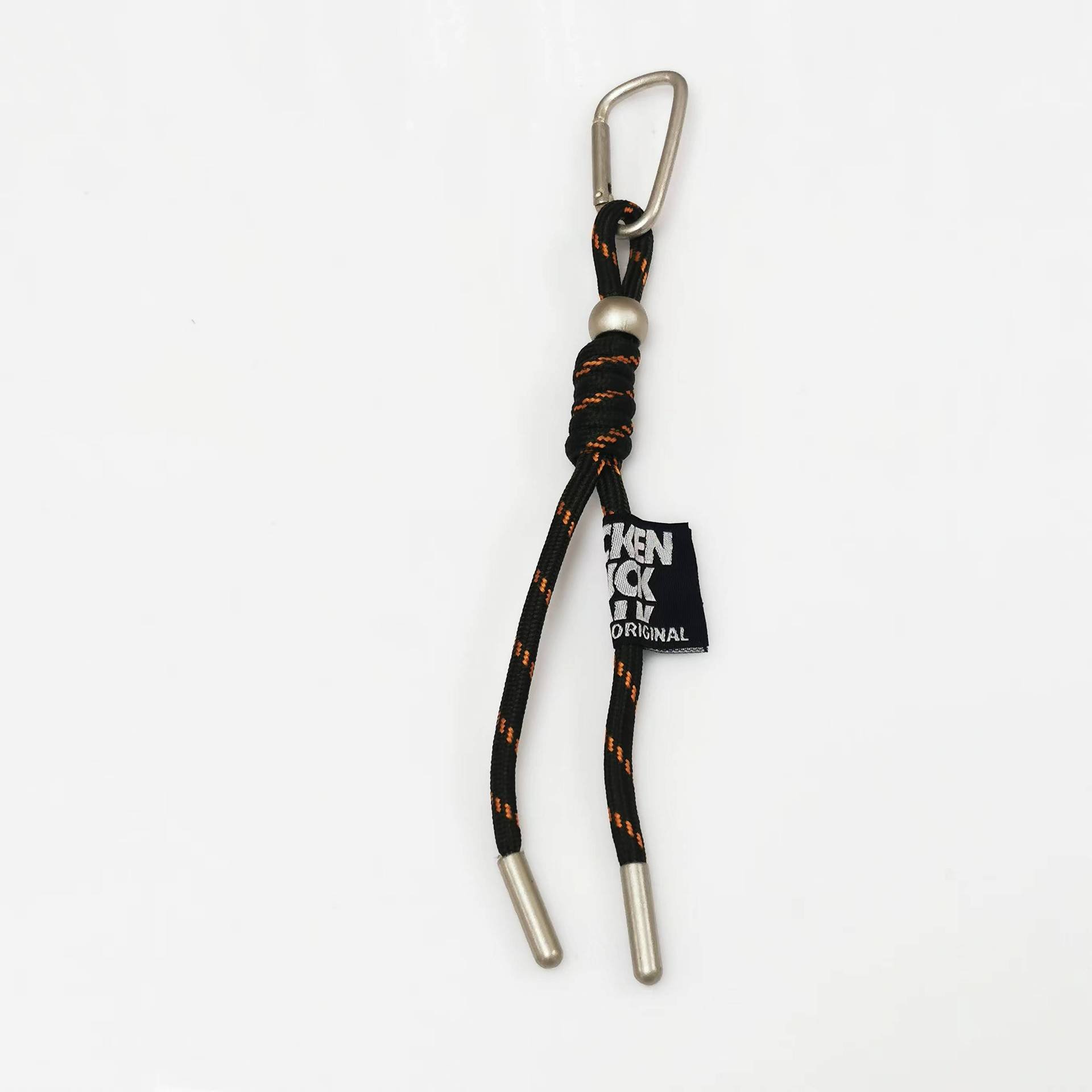 Hot Sale Promotional Gift Girl Bag Charm Women Car Key Decoration Carabiner Keyrings Handmade Deep Color Rope Braided Keychain