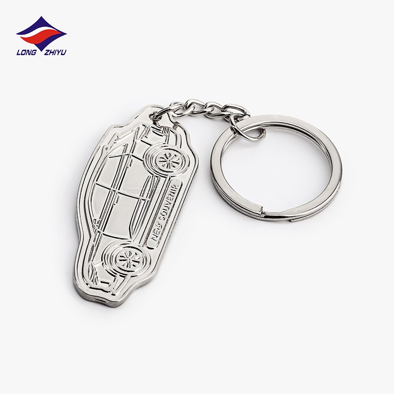 Longzhiyu 17 Years Maker Car Logo Keychain Custom Brand Metal Keyring 3D Full Metal Key Chain Souvenir Crafts Factory Wholesale