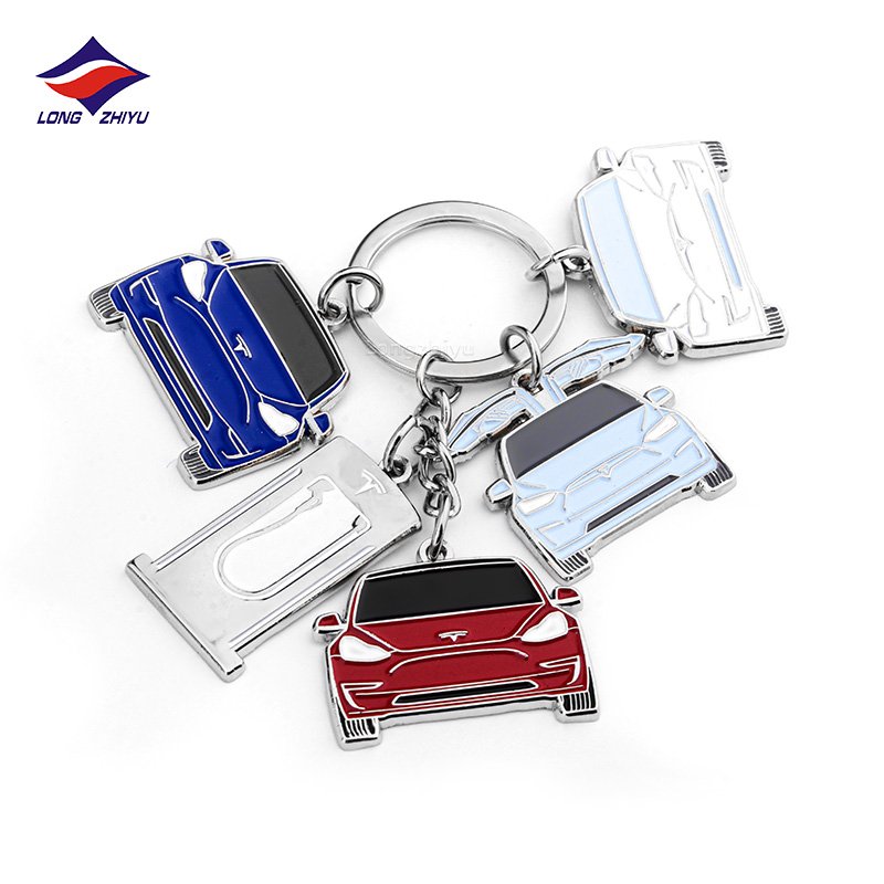 Longzhiyu 17 Years Maker Car Logo Keychain Custom Brand Metal Keyring 3D Full Metal Key Chain Souvenir Crafts Factory Wholesale