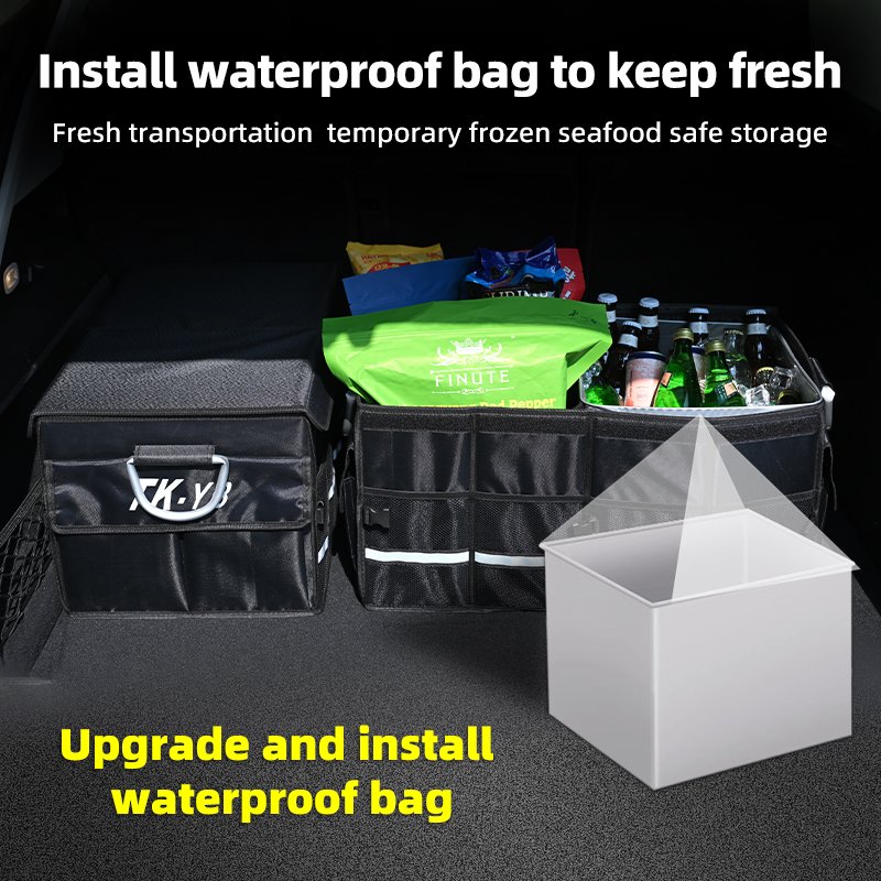 Car Trunk Organizer Case Auto Traveling Cargo Multipurpose Collapsible Foldable Waterproof oxford fabric Storage Container Box