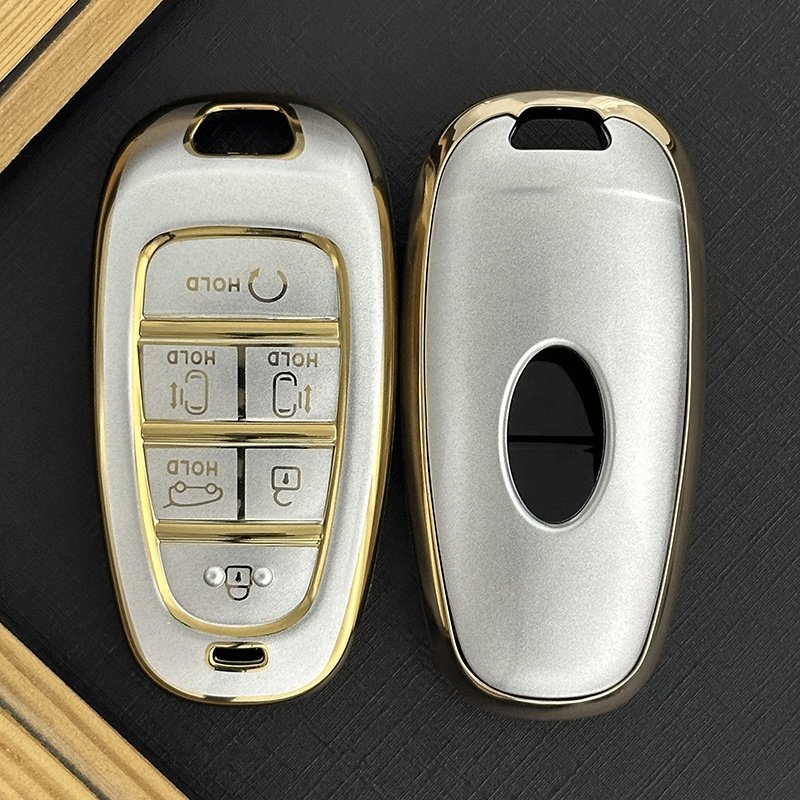 Quicksand TPU Key Fob Cover Fit for Hyundai Elantra Sonata Kia Forte Optima Spectra Protector car key case Accessories