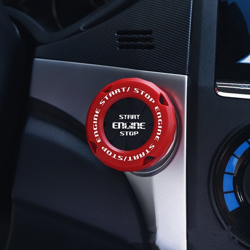 Customized Universal Personalized Button Style One Key Start Stop Decorative Ring For Ignition Device Switch Protective
