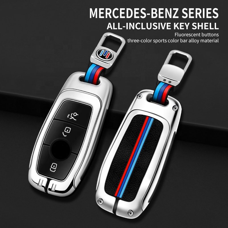 For Luxury Eqe V295 Mercedes With Star Stop Case Metal Car Key Cover