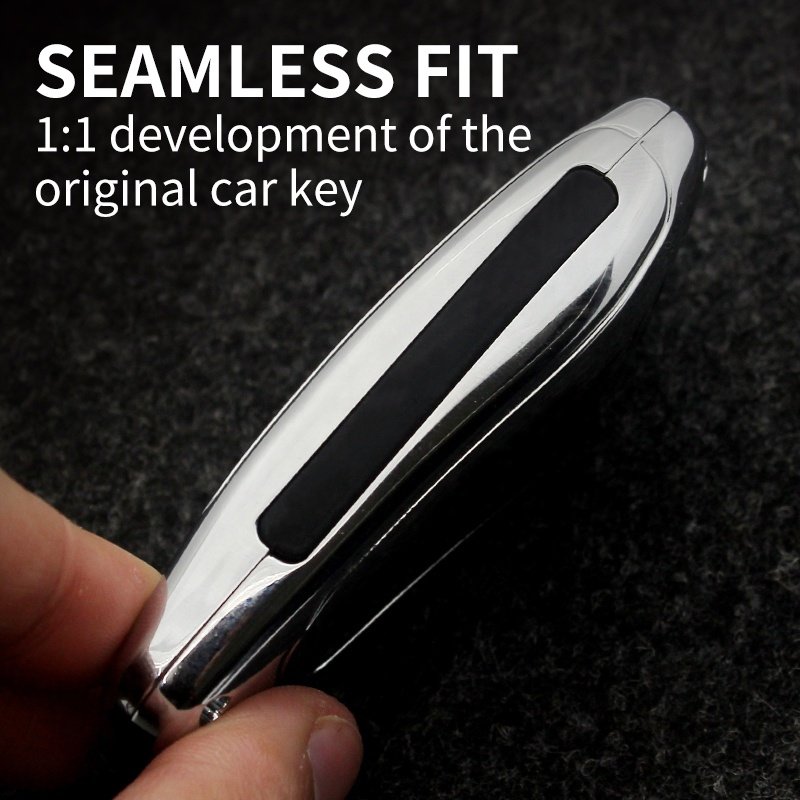 For Luxury Eqe V295 Mercedes With Star Stop Case Metal Car Key Cover