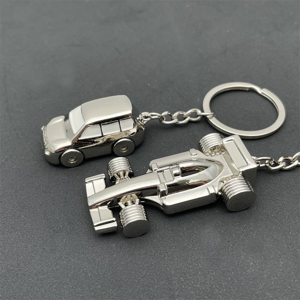 Wholesale Car Accessories promotional Custom Logo Blank Metal Mini 3D car Key Chain
