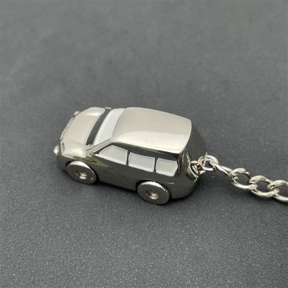 Wholesale Car Accessories promotional Custom Logo Blank Metal Mini 3D car Key Chain