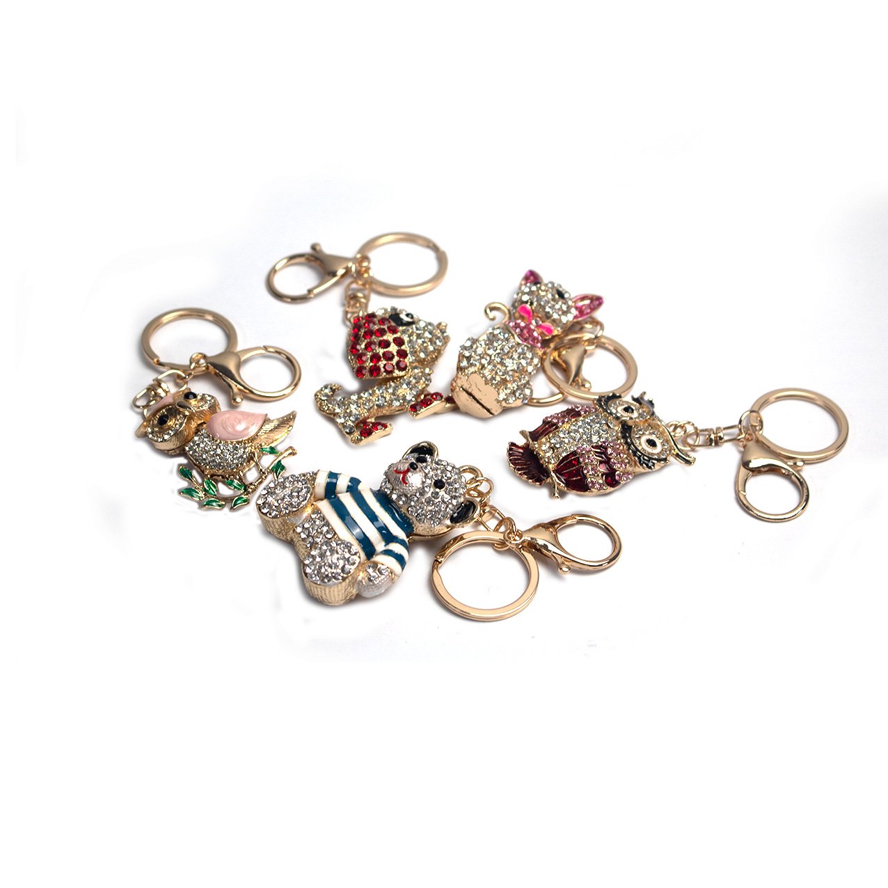 Dubai camel metal keychain rhinestone ornament fashion diamond wallet bag car hanging accessories for souvenir tourism gift