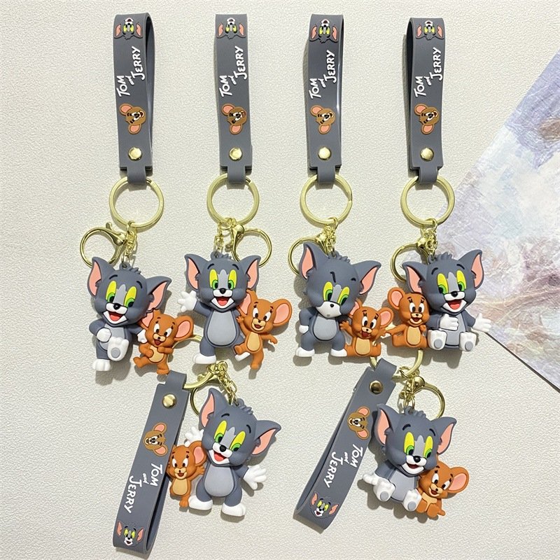 3d Cute Custom Design Animal Keychain Oem Soft Rubber Car Bag Backpack Pendant Doll Accessories Pvc Key Chain
