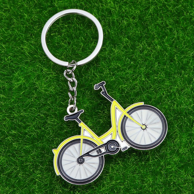 Custom 3D Sport Metal Bicycle Key chain Bag Charm Pendant Gift Bike Cycling Riding Keyring mini mountain bike keychains