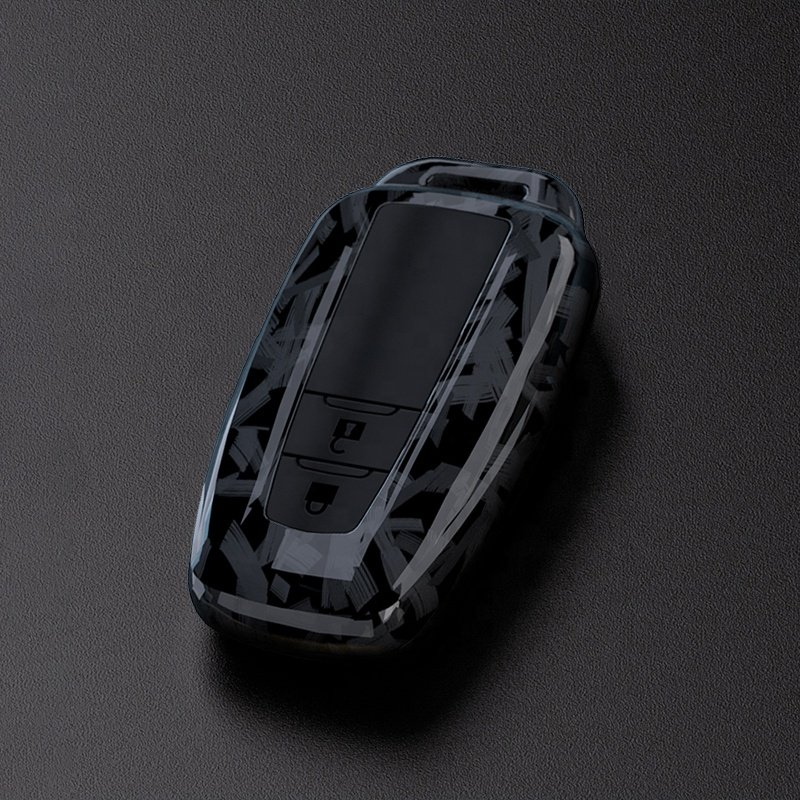 ABS Carbon Fiber Car Key Case Cover For Toyota Prius Camry Corolla CHR C-HR RAV4 Land Cruiser Prado Protector Shell Accessories