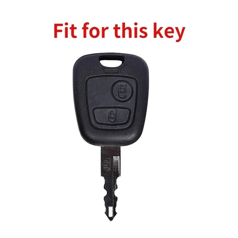 Silicone Car Key Case for Peugeot 207 206 107 307 406 for Citroen C3 C2 C1 Berlingo Xsara Picasso Cover Shell Fob Accessories