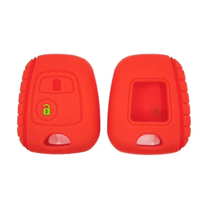 Silicone Car Key Case for Peugeot 207 206 107 307 406 for Citroen C3 C2 C1 Berlingo Xsara Picasso Cover Shell Fob Accessories
