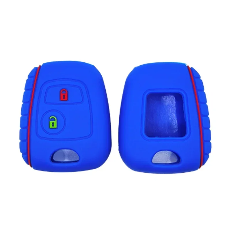 Silicone Car Key Case for Peugeot 207 206 107 307 406 for Citroen C3 C2 C1 Berlingo Xsara Picasso Cover Shell Fob Accessories