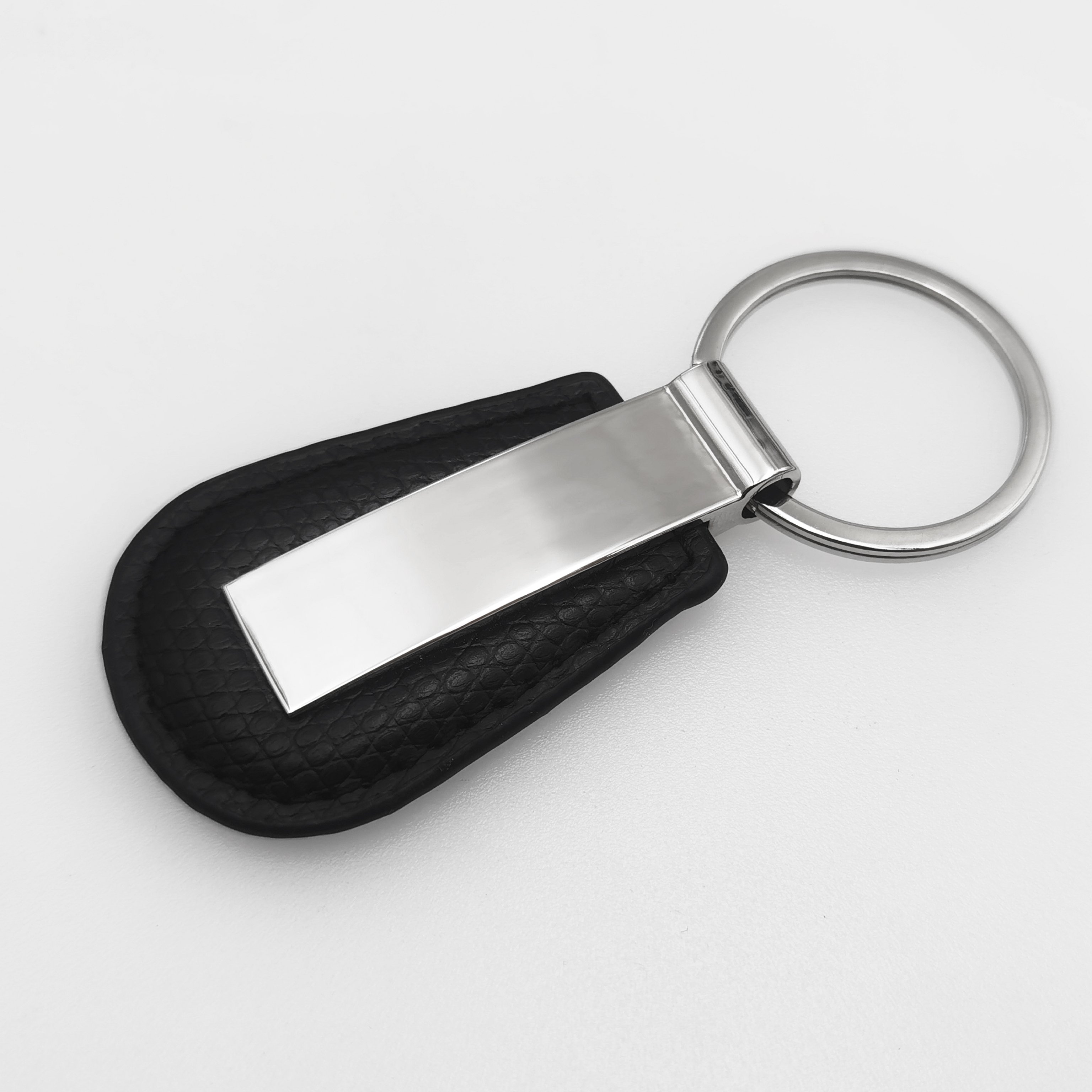Personalized laser engraving logo sublimation blank faux leather key chain holder ring custom luxury car pu leather keychain
