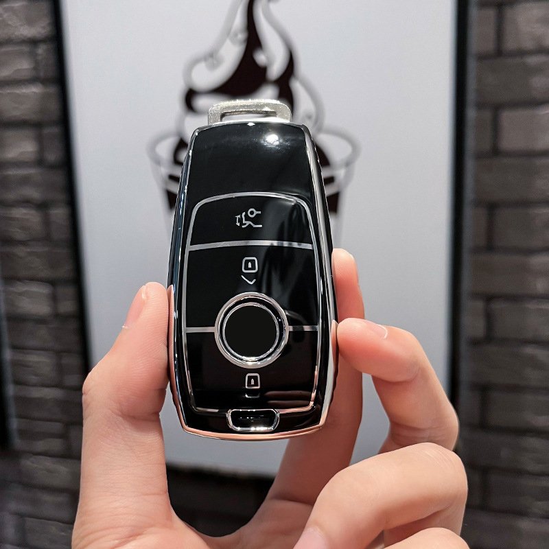 Soft TPU Remote Smart Car Key Case Cover For Mercedes Benz W203 W204 W211 CLK C180 E200 AMG C E S Class