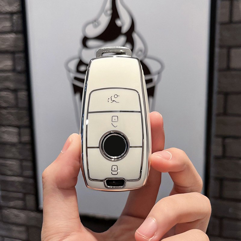 Soft TPU Remote Smart Car Key Case Cover For Mercedes Benz W203 W204 W211 CLK C180 E200 AMG C E S Class