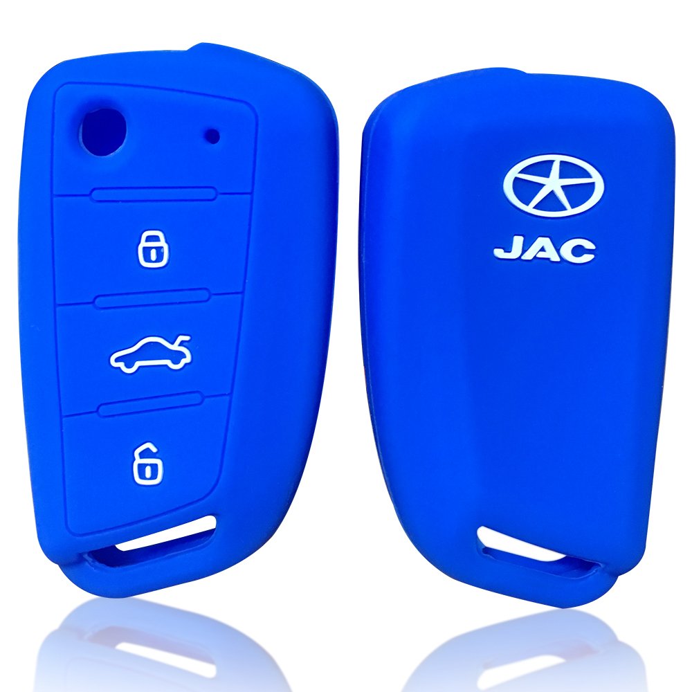 Silicone Car Key Cover Case For JAC S2 Refine S3 S4 S5 S7 R3 A5 2017 2018 2019 2020 Keyring Accessories Key Holder Set Fob Shell