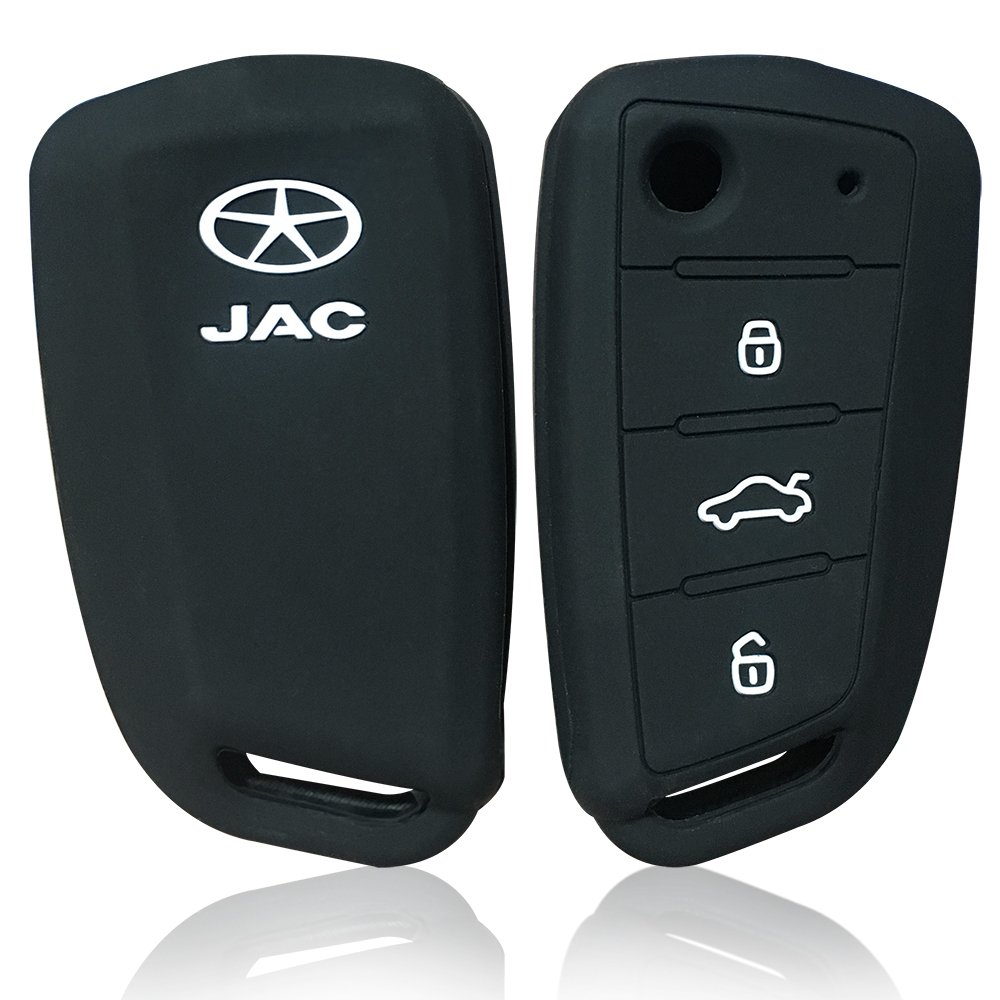 Silicone Car Key Cover Case For JAC S2 Refine S3 S4 S5 S7 R3 A5 2017 2018 2019 2020 Keyring Accessories Key Holder Set Fob Shell