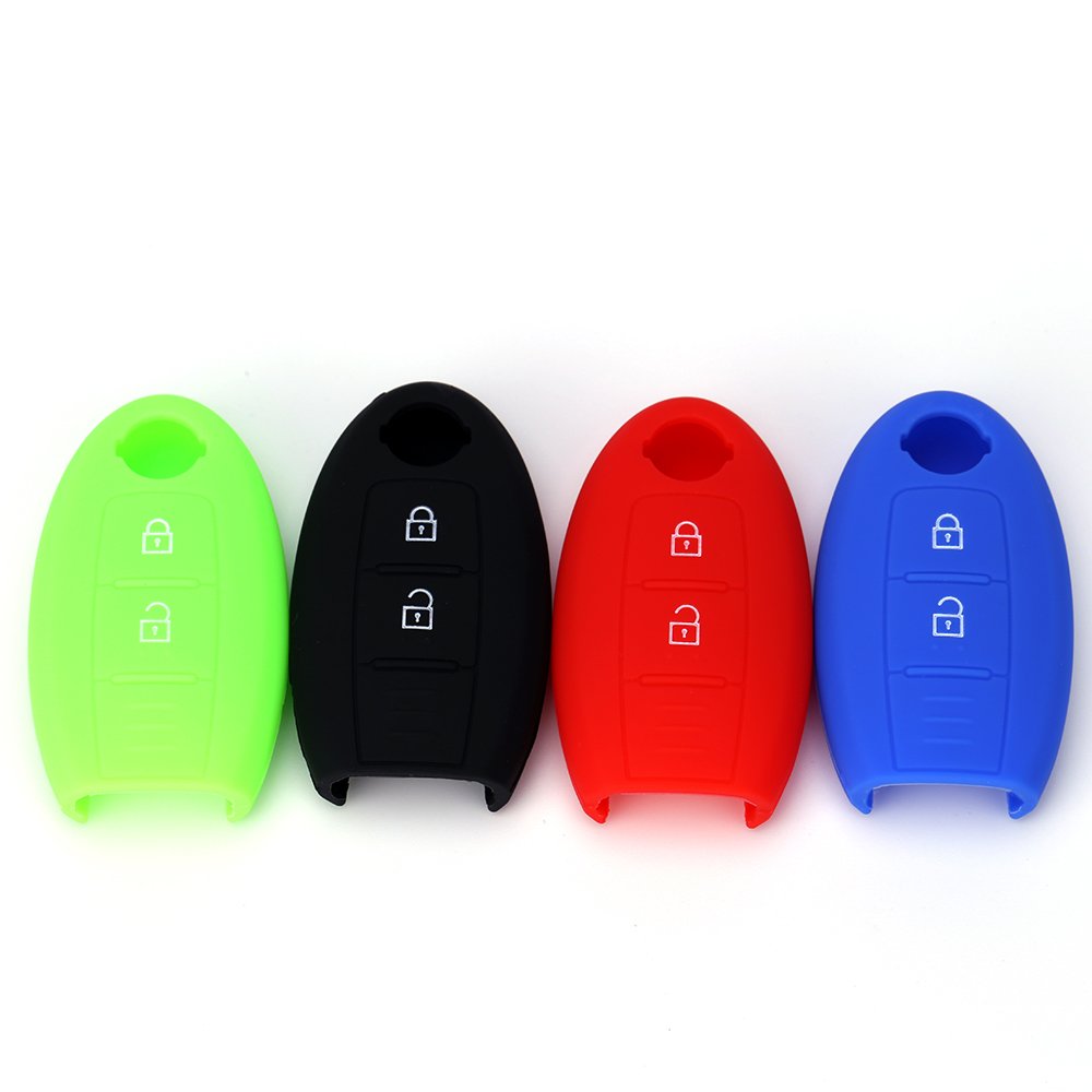 3 Buttons Silicone Remote Key Cover For Qashqai Pulsar March 370Z Micra Juke Note Tiida Wingroad Car Key Fob Cover