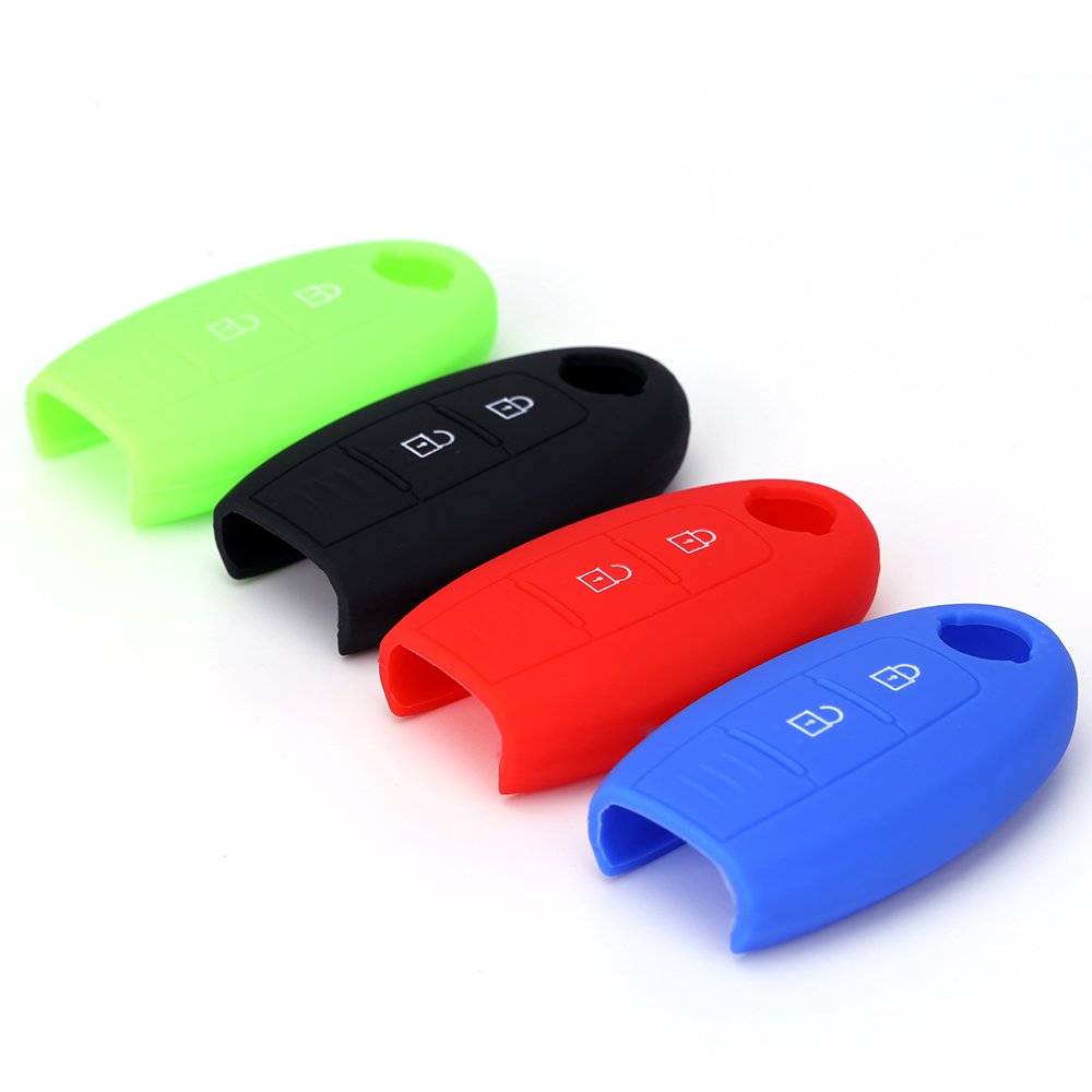 3 Buttons Silicone Remote Key Cover For Qashqai Pulsar March 370Z Micra Juke Note Tiida Wingroad Car Key Fob Cover