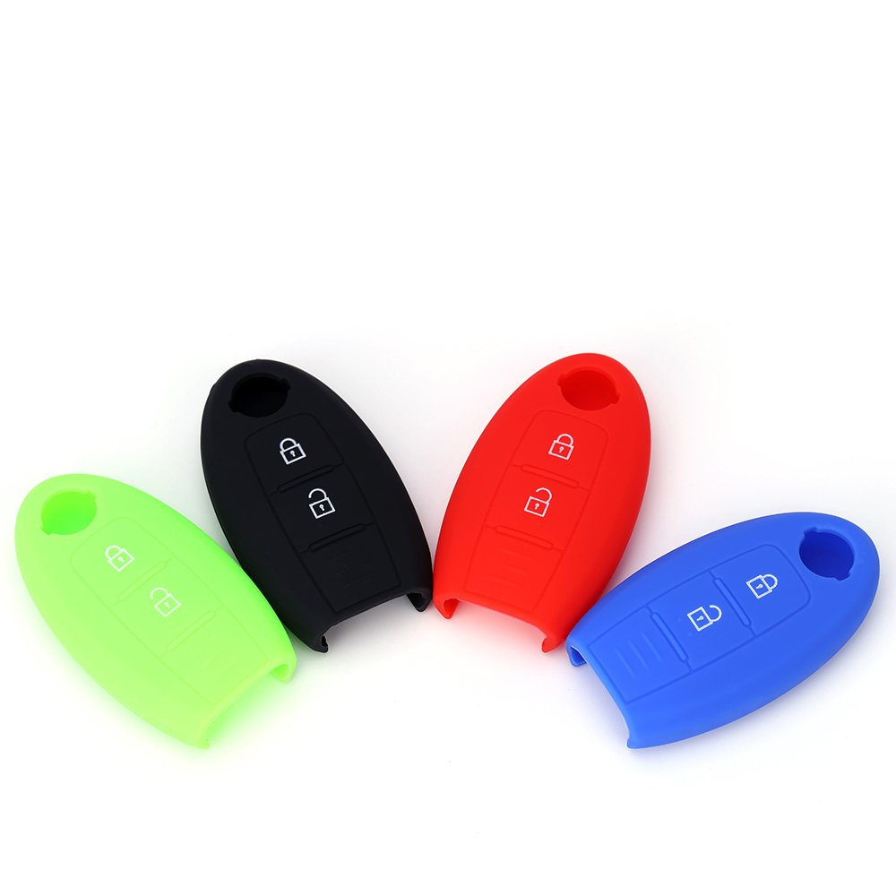 3 Buttons Silicone Remote Key Cover For Qashqai Pulsar March 370Z Micra Juke Note Tiida Wingroad Car Key Fob Cover