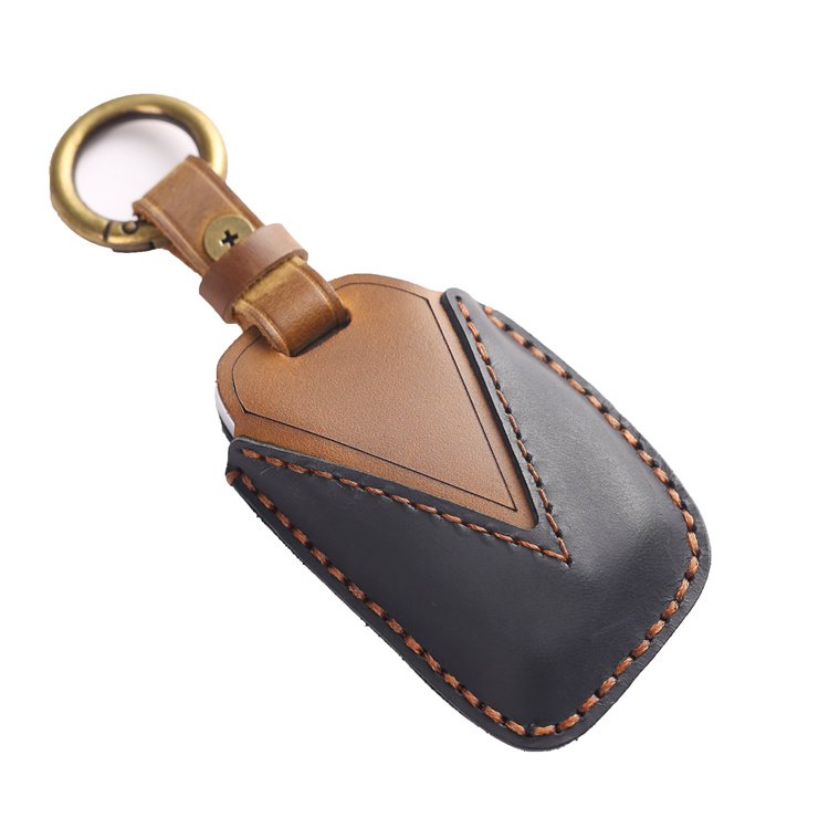 genuine leather Car Key Case Cover for Hyundai IX35 Tucson Elantra Sonata Smart Remote 3 Buttons Car Key Cover Shell