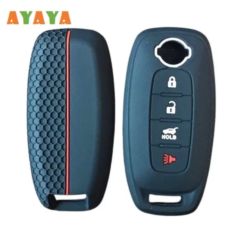 For Nissan X-trail T33 Kicks Qashqai J12 Juke Teana Altima Ariya Silicone Car Key Case Cover Keychain Shell Holder Accessories