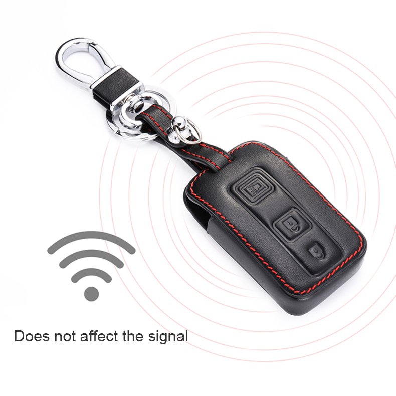 Leather Car Key Cover Smart Remote Fobs Shell Case Auto Accessories For Toyota Prius C 2017 2018 2019 Prius 2006 2007 2008 2009