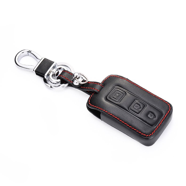Leather Car Key Cover Smart Remote Fobs Shell Case Auto Accessories For Toyota Prius C 2017 2018 2019 Prius 2006 2007 2008 2009