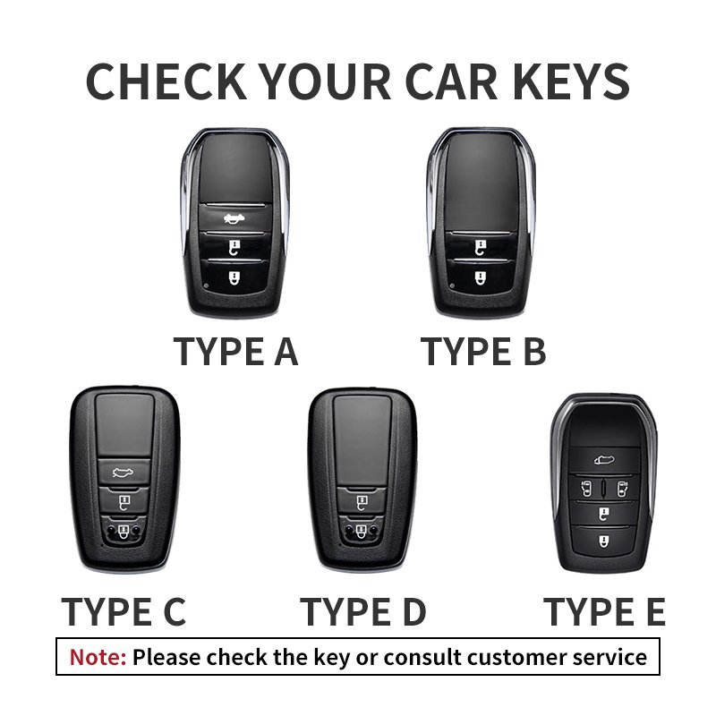 Leather Car Key Case Cover Keychain For Toyota CHR Hilux Fortuner Land Prius Cruiser 200 Camry Corolla Crown RAV4 Highlander