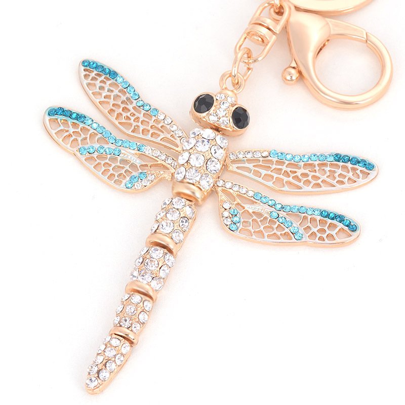 Zinc Alloy key chain fancy Bag Car Pendant Accessories Bling Diamond animal Keychain Tassel keyring Crystal Rhinestone Keychain
