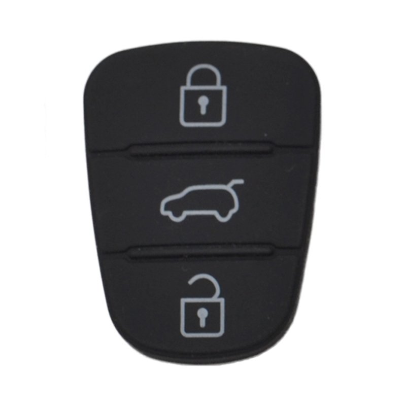 Remote key rubber button pad for Hyundai I10 I20 I30 IX35 Kia Sportage K2 K5 Rio car key case accessories