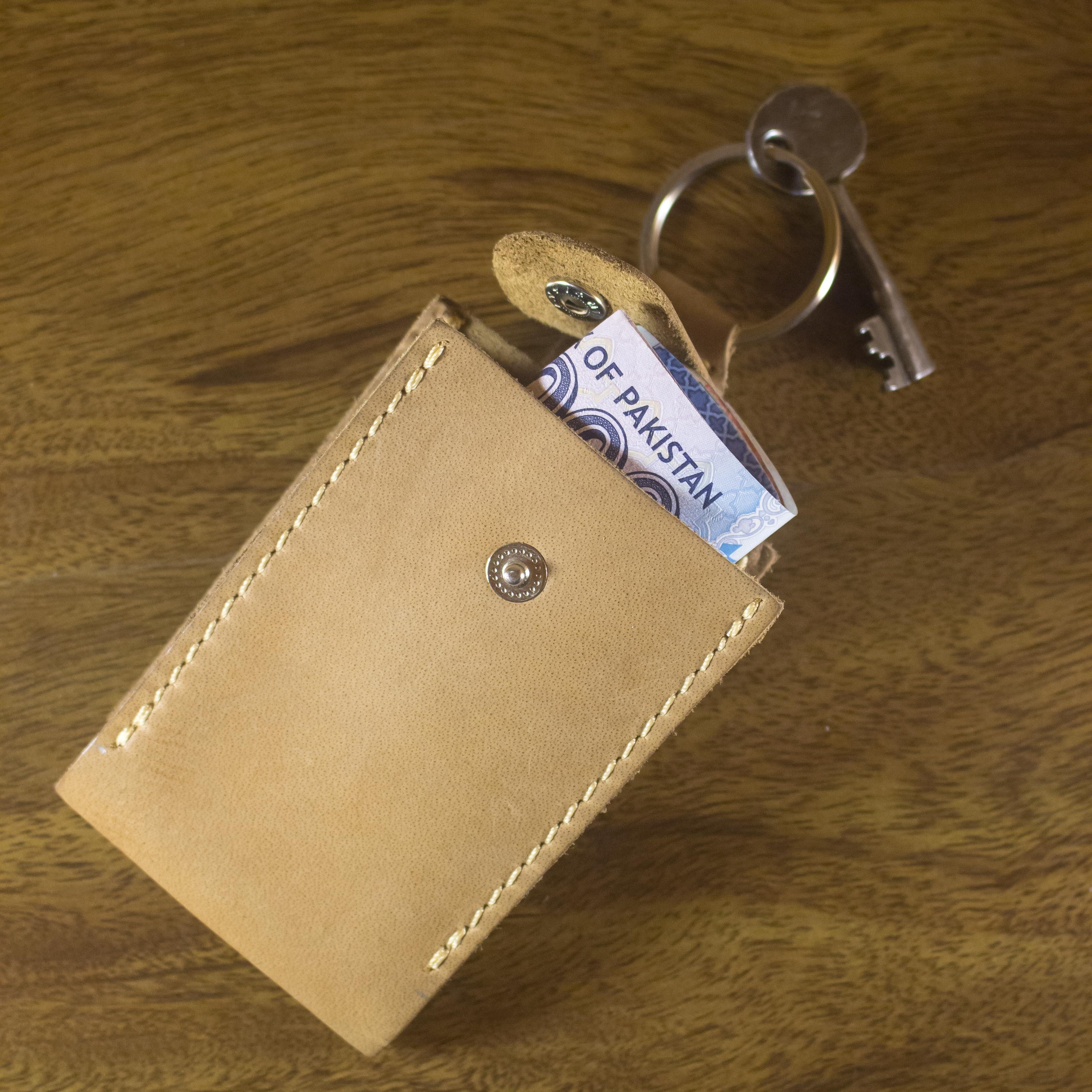 Factory Wholesale Bulk Leather Keychains Card holder Keyring leather car key holder for men