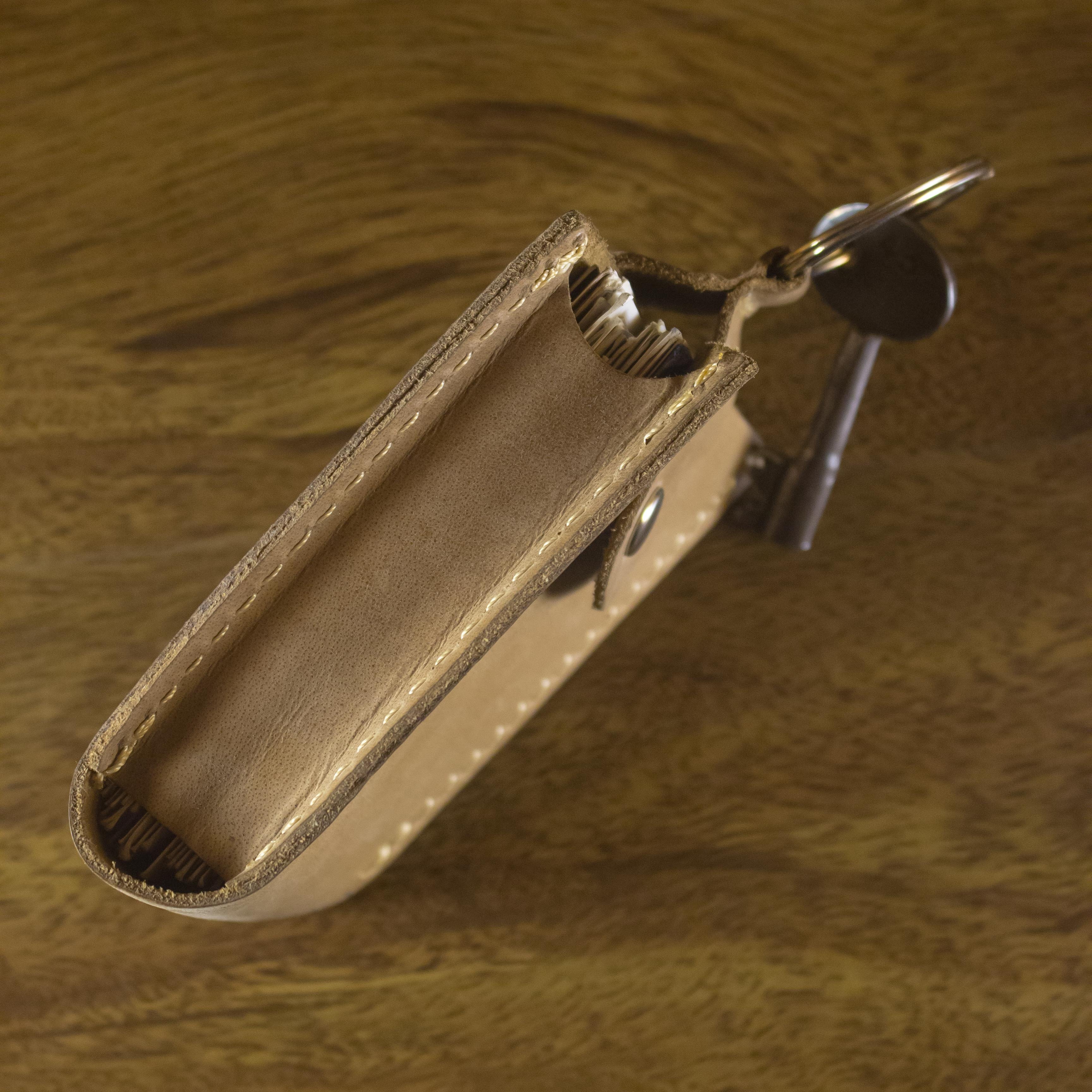 Factory Wholesale Bulk Leather Keychains Card holder Keyring leather car key holder for men