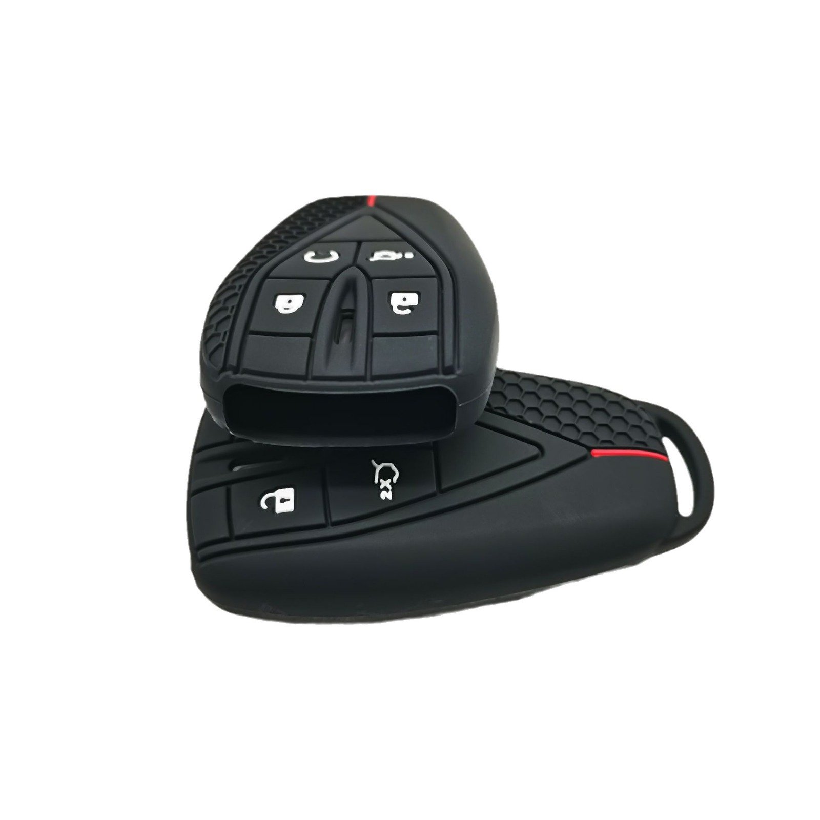 Top fashion the best Silicone Key Case soft skin key cover with grid remote 4 Button Car Key Case for Changan CS75 / 55Plus