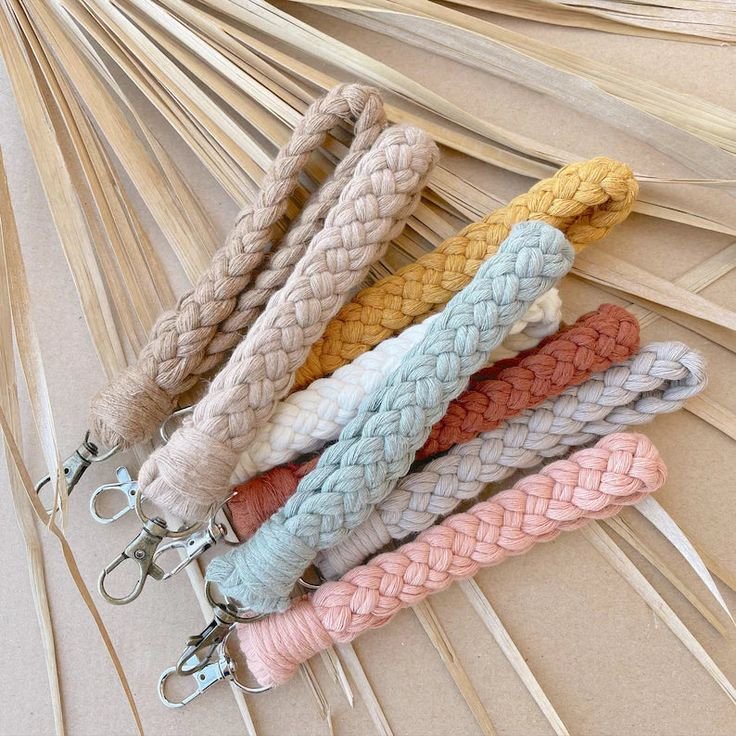 Wholesale Hand Braided Macrame Wristlet Key Chain For Women Buy From Isar International At Best Prices
